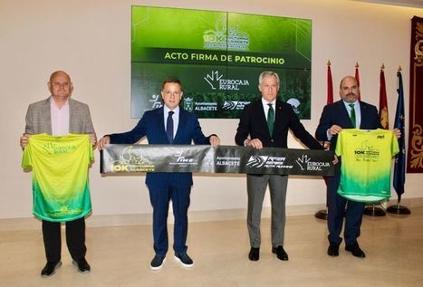 Eurocaja Rural patrocinará las dos próximas ediciones de la 10K Nocturna, y el alcalde pone en valor la colaboración de las empresas en los grandes eventos deportivos que promocionan y dan futuro a la ciudad