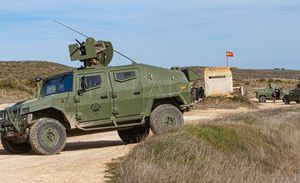 Sucesos.- Una colisión entre dos vehículos blindados del Ejército en Chinchilla (Albacete) se salda con 15 heridos