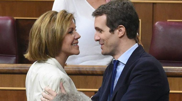 Foto: Cospedal y Casado. (Archivo)