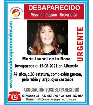 Se busca a María Isabel de la Rosa, vendedora de la ONCE, y desaparecida en Albacete