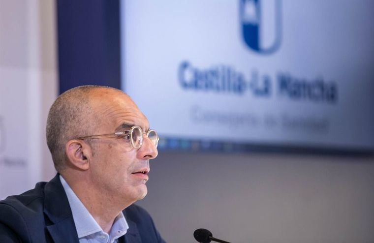 Foto:  El director general de Salud Pública, Juan Camacho, informa de la incidencia de la pandemia de coronavirus en Castilla-La Mancha y del proceso de vacunación. (Archivo)