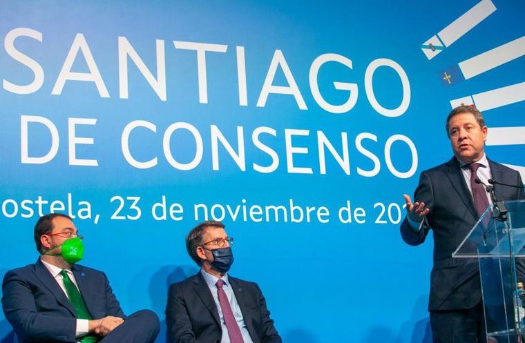 García-Page destaca que el encuentro autonómico de Santiago supone “un foro constructivo que no va contra nadie y suma al diálogo territorial”