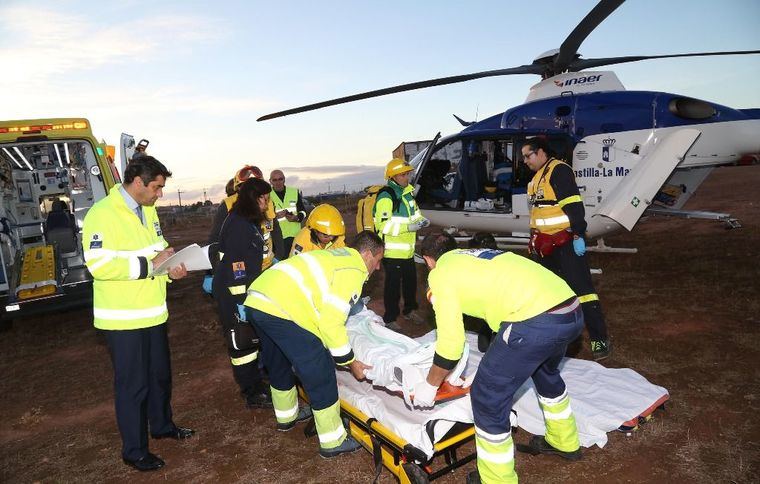 Sucesos.- Un muerto y 2 heridos tras derrumbarse una construcción en la que trabajaban en Peñas de San Pedro (Albacete)