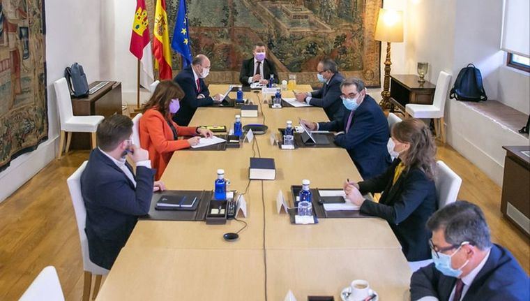 Emiliano García-Page preside el primer Consejo de Gobierno itinerante del año 2022 en Tarazona de la Mancha (Albacete)