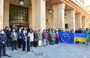 Ucrania.- Castilla-La Mancha se une en silencio para mostrar su apoyo al pueblo ucraniano y su repulsa a la guerra
