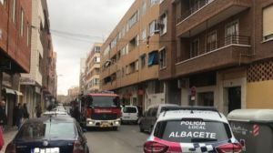 Incendio con daños materiales y mucho humo en el barrio San Pablo de Albacete
