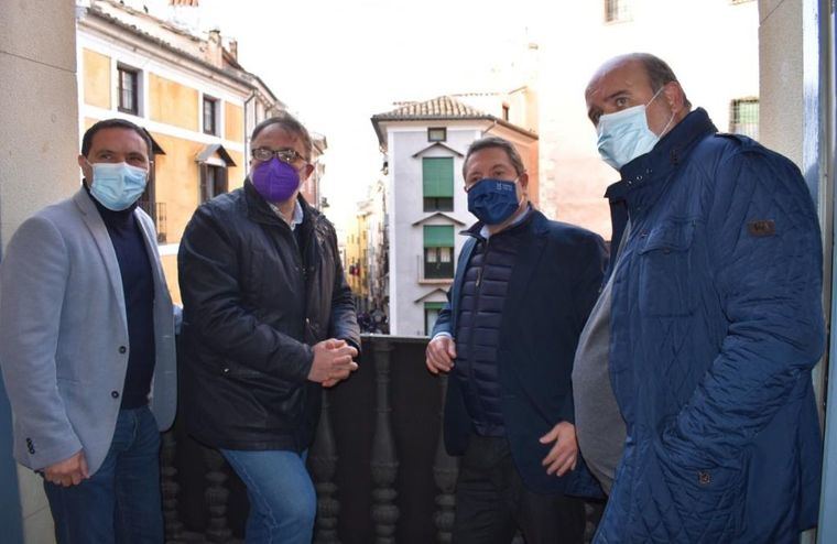 Emiliano García-Page anuncia que la obra de los remontes para el casco antiguo de Cuenca se adjudicará por “vía de urgencia”