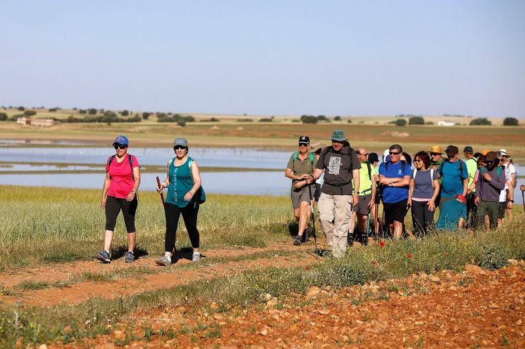 Impresionantes los Campos de Montiel en El Bonillo con una nueva ruta de senderismo de la Diputación Provincial