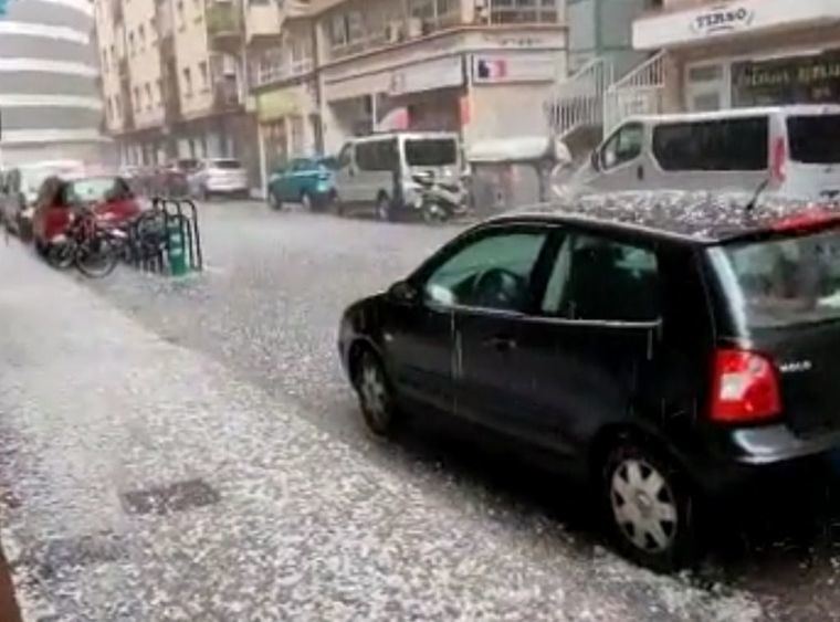 Una tremenda granizada provoca numerosos daños en Albacete capital y provincia