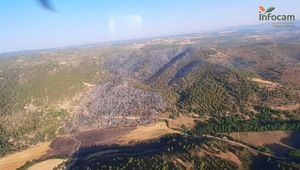 Incendios.- Controlado el incendio de Casas de Lázaro (Albacete), donde continúan trabajando 19 medios