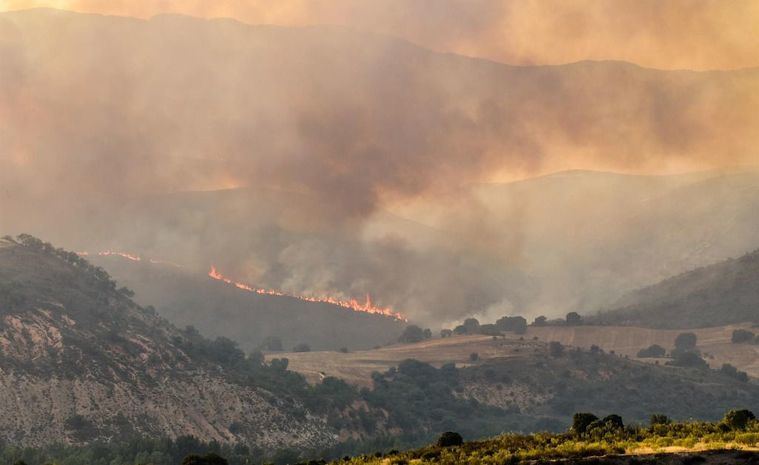 Incendios.- El Seprona apunta a un 90% de posibilidades de que el fuego de Valdepeñas de la Sierra haya sido intencionado