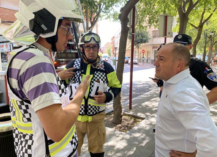 Atendida una familia a la que tuvieron que sacar del vehículo, entre el centenar de incidentes en Albacete por lluvia