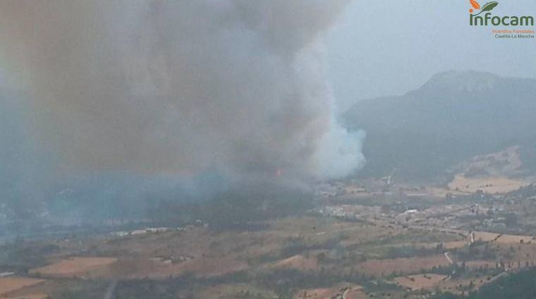 Incendios.- Los trabajos en el fuego de Riópar dan resultado, se rebaja a nivel 1 y la UME se retira de la zona