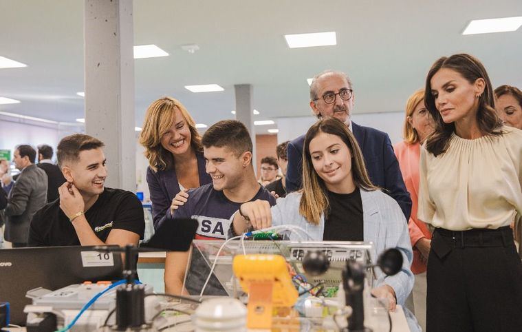 La Reina Letizia inaugura el curso escolar de Formación Profesional para 1,1 millón de estudiantes, un 5,6% más que el año anterior