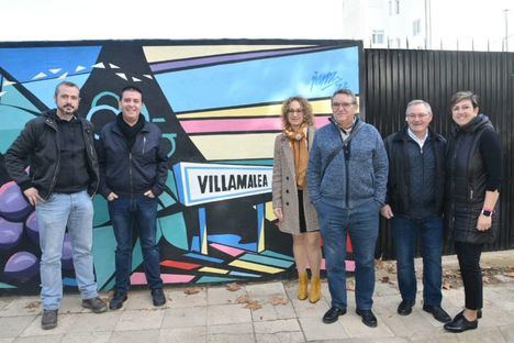 La Diputación de Albacete y el Ayuntamiento de Villamalea homenajean al movimiento cooperativo de la localidad con un mural conmemorativo de su 75 aniversario