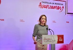 Cristina Maestre (PSOE) acusa a Núñez de "hacer seguidismo permanente al PP nacional" y de llevar semanas sin hablar de cosas de Castila-La Mancha