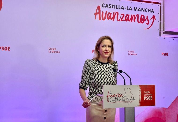 Cristina Maestre (PSOE) acusa a Núñez de 'hacer seguidismo permanente al PP nacional' y de llevar semanas sin hablar de cosas de Castila-La Mancha