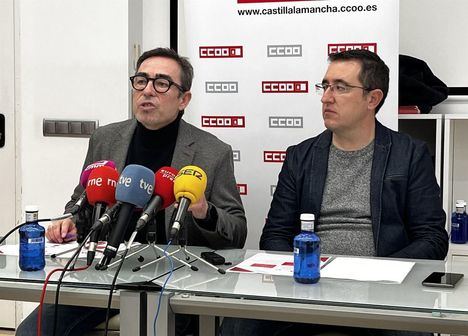 Foto: El secretario general de CCOO en Castilla-La Mancha, Paco de la Rosa.