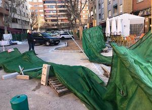 Julián Garijo: “Nueva chapuza del tándem Sáez y Casañ con las obras de la plaza de los ‘Titis’ que llevan paradas un mes”