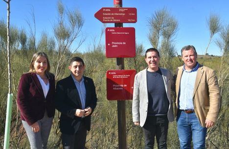 Cabañero tiende la mano a la Diputación de Jaén para impulsar iniciativas conjuntas que favorezcan la dinamización del Camino Natural Vía Verde de la Sierra de Alcaraz