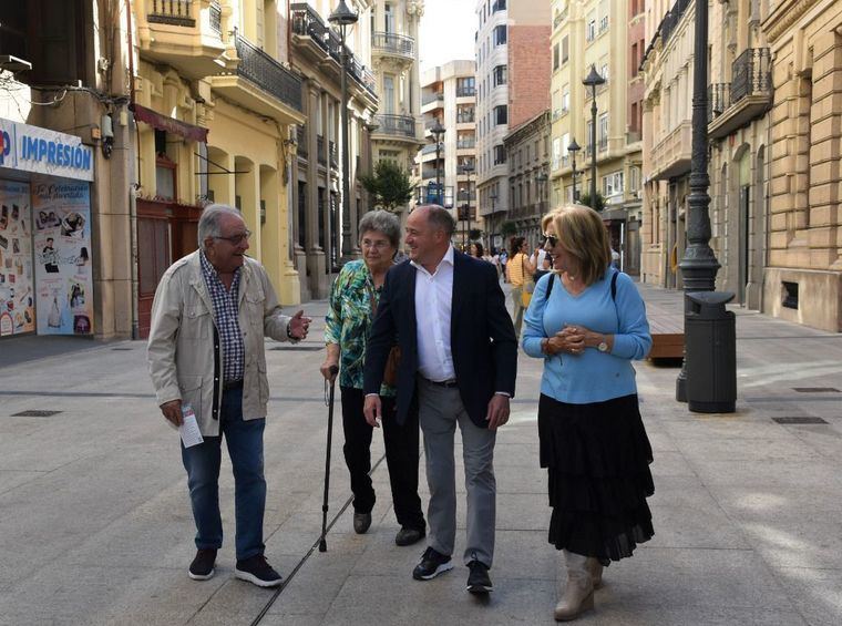 Emilio Sáez: 'La peatonalización del centro ha sido el sueño de muchas personas, y por fin se ha hecho realidad, pese a la negativa histórica del PP'