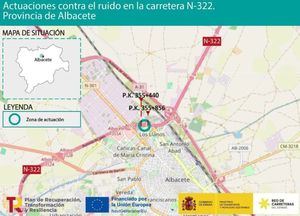 El diputado albacetense Emilio Sáez valora la importante inversión de 706.000 euros del Gobierno de España para mitigar el ruido en la ciudad, procedente de la N-322