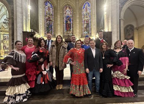 Misa rociera que la Casa de Andalucía en Albacete ha dedicado a la Virgen de Los Llanos en el marco de su XXVI Semana Cultural