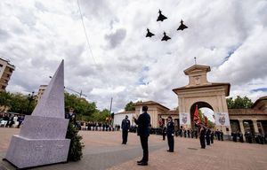 Casi un millar de personas prestan juramento frente a la Puerta de Hierros de Albacete