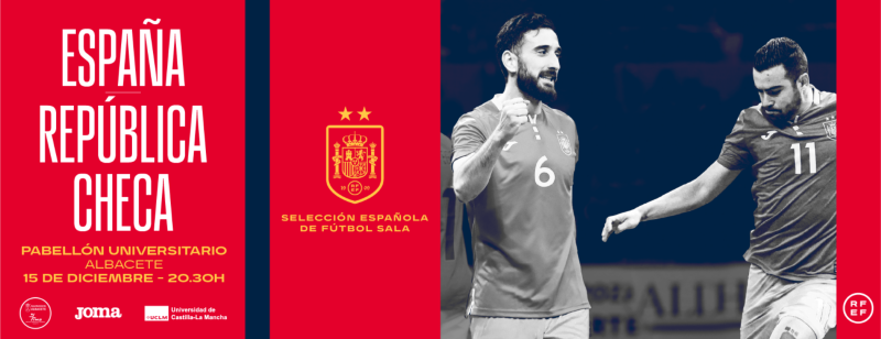 El Ayuntamiento informa de que ya están a la venta las entradas para el partido de la selección nacional de fútbol sala frente a República Checa