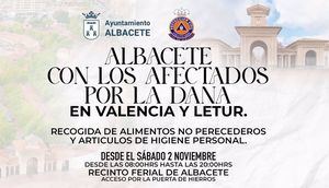 Temporal.- Albacete abre su Recinto Ferial para recoger alimentos, artículos de higiene y de limpieza para Letur y Valencia