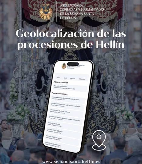 Semana Santa.- Una plataforma de geolocalización permitirá acceder a información en tiempo real de las procesiones de Hellín