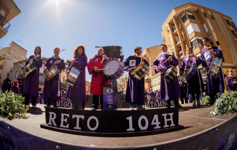 Semana Santa.- Arranca en Tobarra el reto 104 horas tocando el tambor