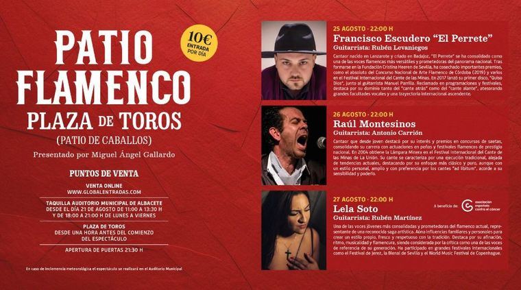 La Plaza de Toros de Albacete acoge desde este lunes una nueva edición del Patio Flamenco