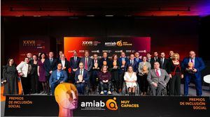 Amiab entregó sus XXVII Premios a la Inclusión en una gala anual para el recuerdo