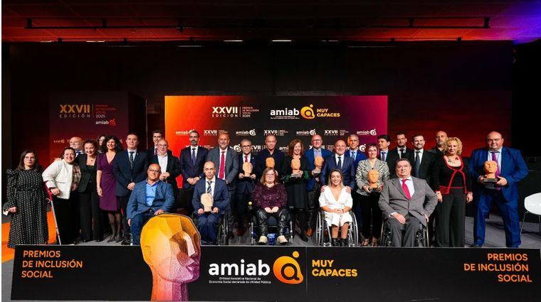 Amiab entregó sus XXVII Premios a la Inclusión en una gala anual para el recuerdo
