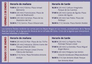 Albacete acompaña a los Carteros Reales con un amplio recorrido cultural desde este viernes al 5 de enero