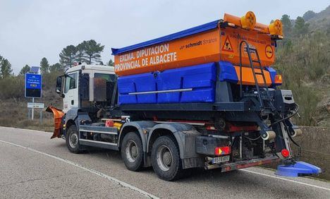 La Diputación de Albacete mantiene activo su operativo preventivo en la red viaria provincial por la borrasca 'Francis'