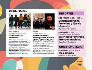 Albacete conmemora el 8M con una propuesta cultural que visibiliza referentes femeninos y refuerza el compromiso con la igualdad