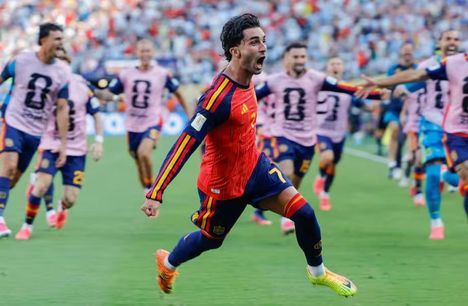 Foto.- Ferran Torres anotó el gol más importante de España en los últimos 16 años.