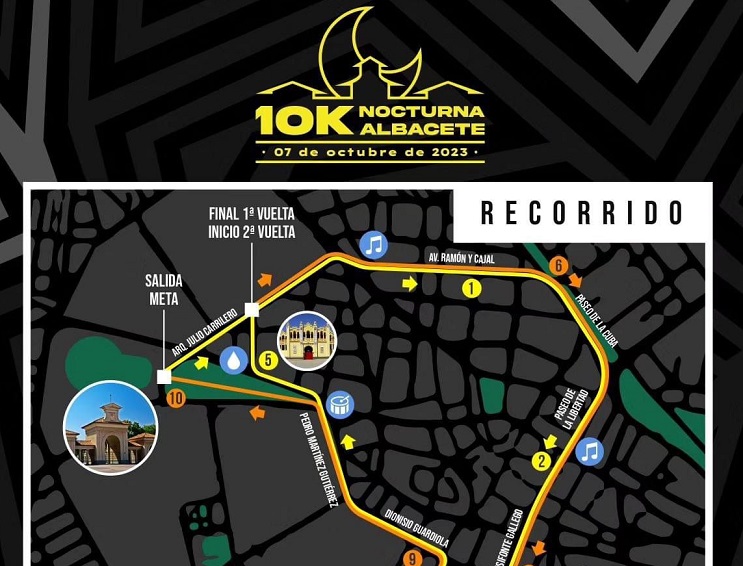 El tráfico en diversas calles de la ciudad se verá afectado por la Carrera Nocturna 10K