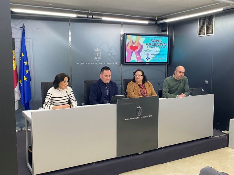 El Ayuntamiento de Albacete apoya la campaña “Sang Valentín: donar es amar”, de la Hermandad de Donantes y ocho colegios católicos de la ciudad