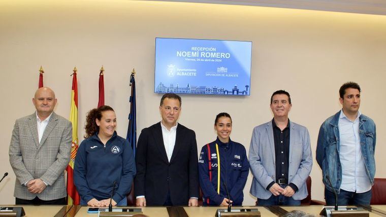 Manuel Serrano felicita a Noemí Romero, “una albaceteña que estará en los Juegos por méritos propios y llevará el nombre de la ciudad por todo el mundo”