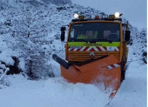 Medios de conservación de carreteras de Albacete actuaron sobre 240 kilómetros de red este fin de semana por la nieve