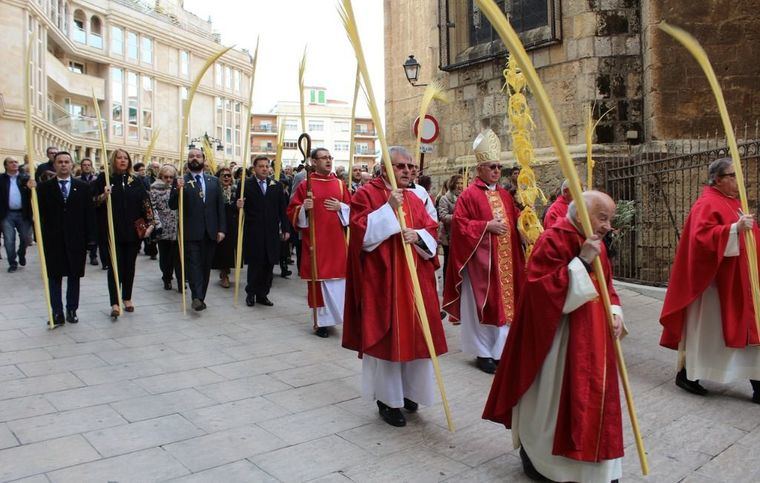 Bendición de las palmas, procesión y misa de Domingo de Ramos en Albacete