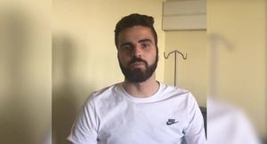 El jugador del Albacete, Pelayo Novo graba un video tras su accidente: 
