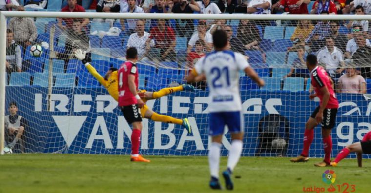 4-1. El Zaragoza aplasta al Albacete que sigue en caida libre y suma nueve jorandas sin ganar