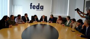 El PSOE y FEDA analizan el proyecto para la instalación de una plataforma logística en Albacete