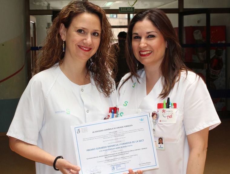 Enfermeros y una cirujana de Albacete reciben un premio en Congreso Nacional de la Sociedad Española de Cirugía Torácica