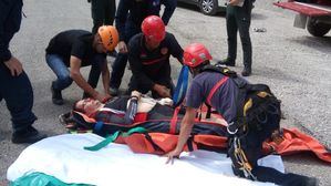 Rescatado y trasladado al hospital de Albacete el ciclista que cayó por un barranco en Villa de Ves (Albacete)