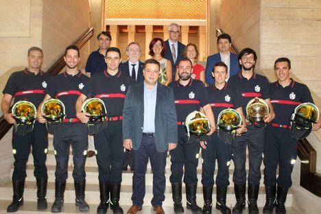 La incorporación de siete nuevos bomberos al Servicio Contra Incendios de Albacete sitúa a la plantilla del cuerpo con 123 efectivos